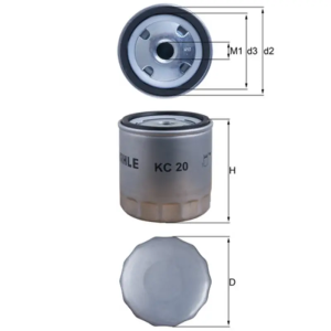 Filtro Combustible Vi MAHLE Ref. KC20