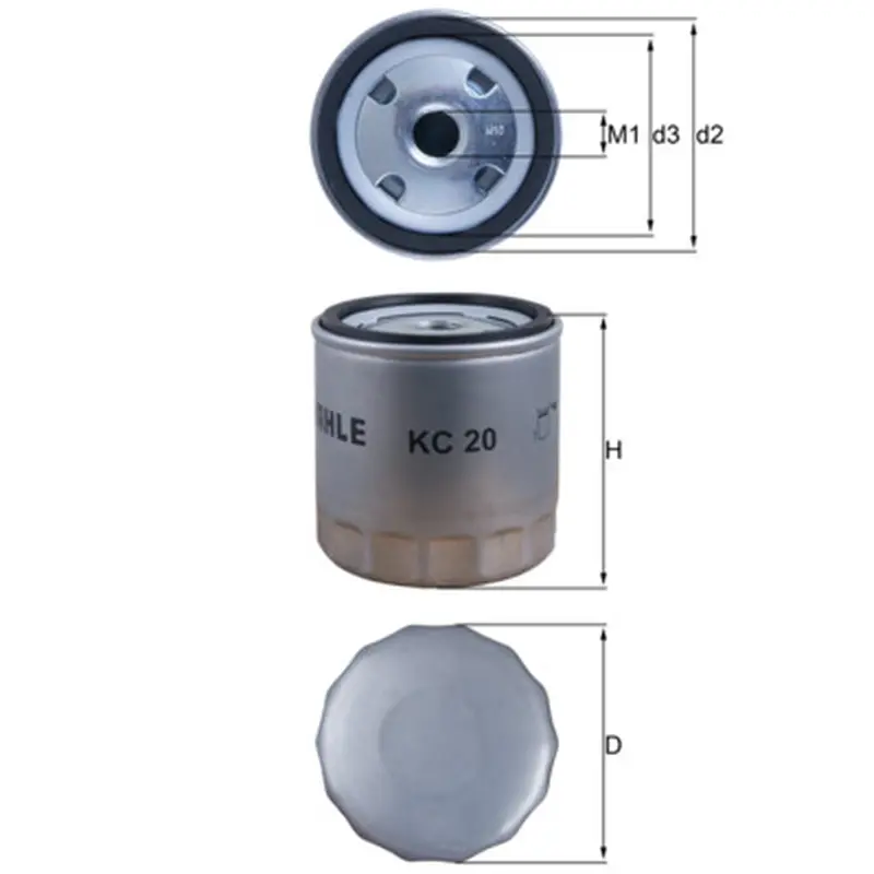 Filtro Combustible Vi MAHLE Ref. KC20