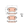 Jgo Pastillas Freno TRW Ref. GDB2132