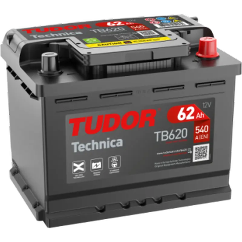 Bateria 12V 62A TUDOR Ref. TB620