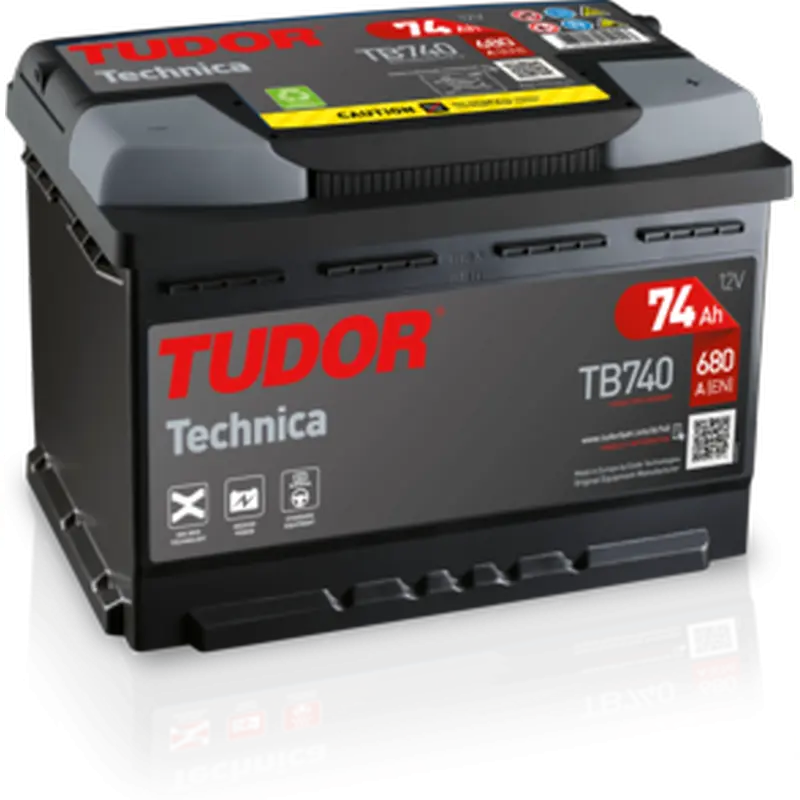Batería 12V 74A TUDOR Ref. TB740
