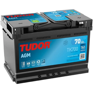 Batería Agm 12V 70A TUDOR Ref. TK700