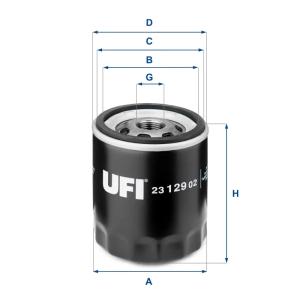 Filtro Aceite Oc90 Opel Fiat UFI Ref. 2312902