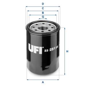 Filtro Aceite Oc217 UFI Ref. 2325100