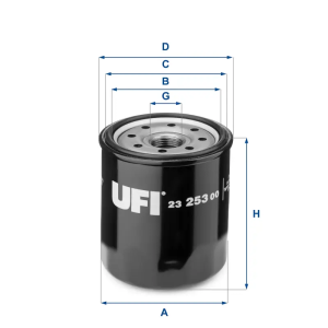 Filtro Aceite Oc988 UFI Ref. 2325300