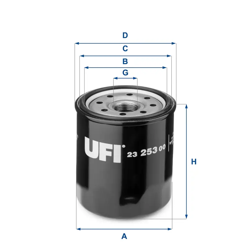 Filtro Aceite Oc988 UFI Ref. 2325300