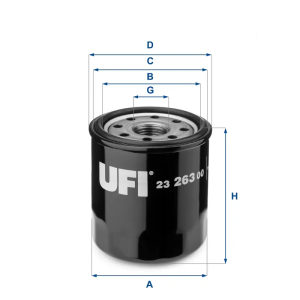 Filtro Aceite Oc534 Toyota UFI Ref. 2326300