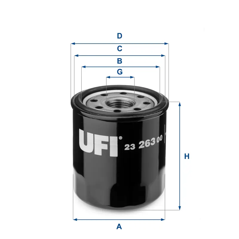 Filtro Aceite Oc534 Toyota UFI Ref. 2326300