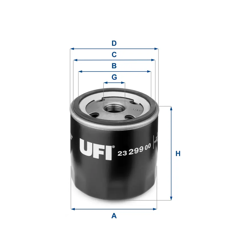 Filtro Aceite Oc242 Opel UFI Ref. 2329900