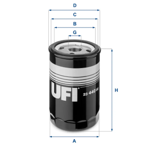 Filtro Aceite Oc479 UFI Ref. 2344000