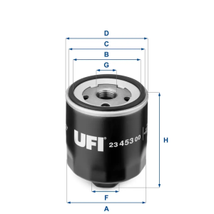 Filtro Aceite Oc295 Vw Audi UFI Ref. 2345300