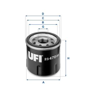 Filtro Aceite Oc475 Renault UFI Ref. 2347000