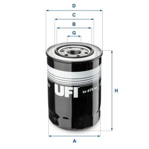 Filtro Aceite Oc297 UFI Ref. 2347500