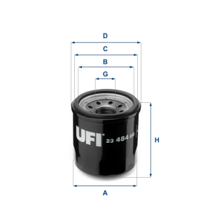 Filtro Aceite Oc1566 UFI Ref. 2348400