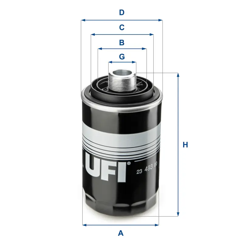 Filtro Aceite Oc456 Vag Vw UFI Ref. 2349300