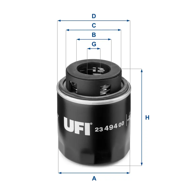 Filtro Aceite Oc593/4 UFI Ref. 2349400