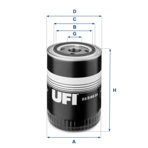 Filtro Aceite Oc613 UFI Ref. 2354600