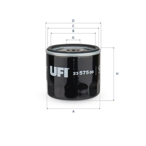 Filtro Aceite Oc977/1 Audi UFI Ref. 2357500
