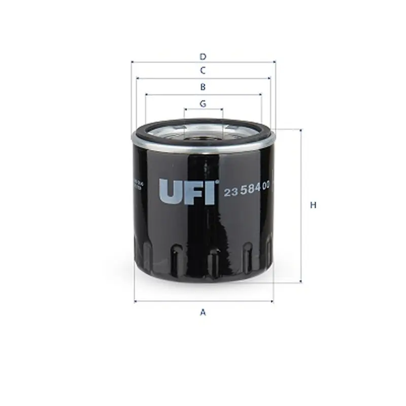 Filtro Aceite Oc1252 Psa UFI Ref. 2358400