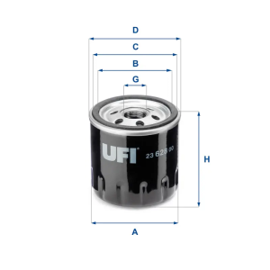 Filtro Aceite Oc978 Dacia UFI Ref. 2362800