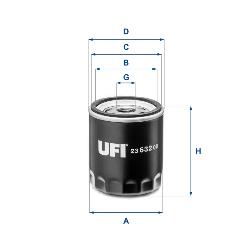 Filtro Aceite Oc1063 Ford UFI Ref. 2363200