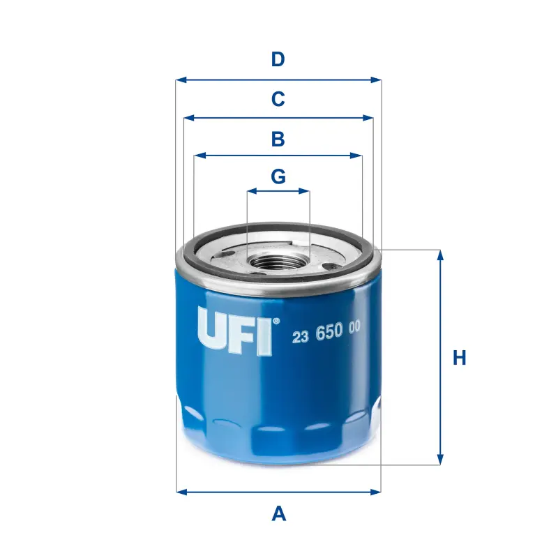 Filtro Aceite Oc1421 Opel Gm UFI Ref. 2365000