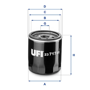 Filtro Aceite UFI Ref. 2371700