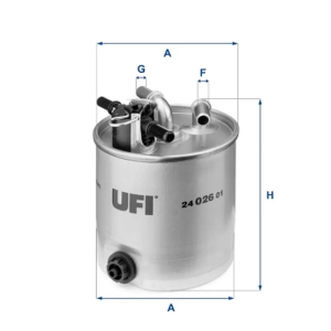 Filtro Combus Kl440/15 * UFI Ref. 2402601