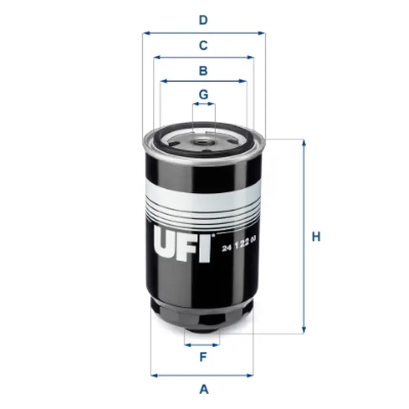 Filtro Combus Kc226 Kia UFI Ref. 2412200