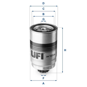 Filtro Combus Kc605D Kia * UFI Ref. 2412300