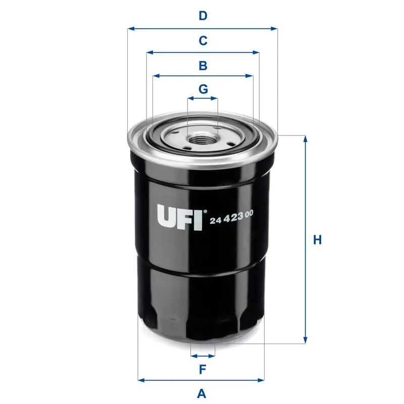 Filtro Combus Kc208 Mitsub UFI Ref. 2442300