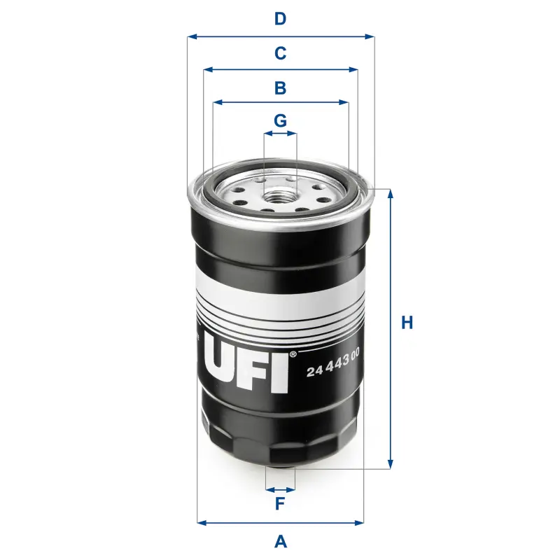 Filtro Combus Kc226 Kia UFI Ref. 2444300