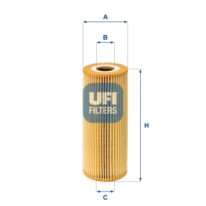 Filtro Aceite Ox143D Audi P UFI Ref. 2501100