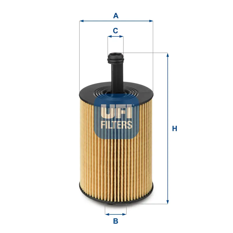 Filtro Aceite Ox188D Audi P UFI Ref. 2502300