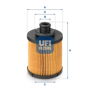 Filtro Aceite Ox418D Fiat Gm * UFI Ref. 2503100