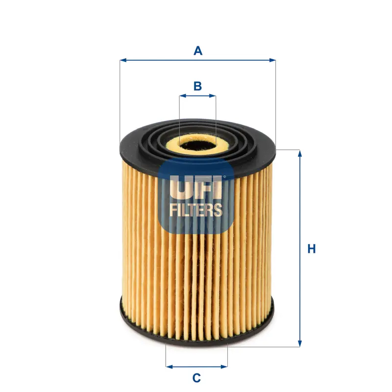 Filtro Aceite Ox175D UFI Ref. 2503400