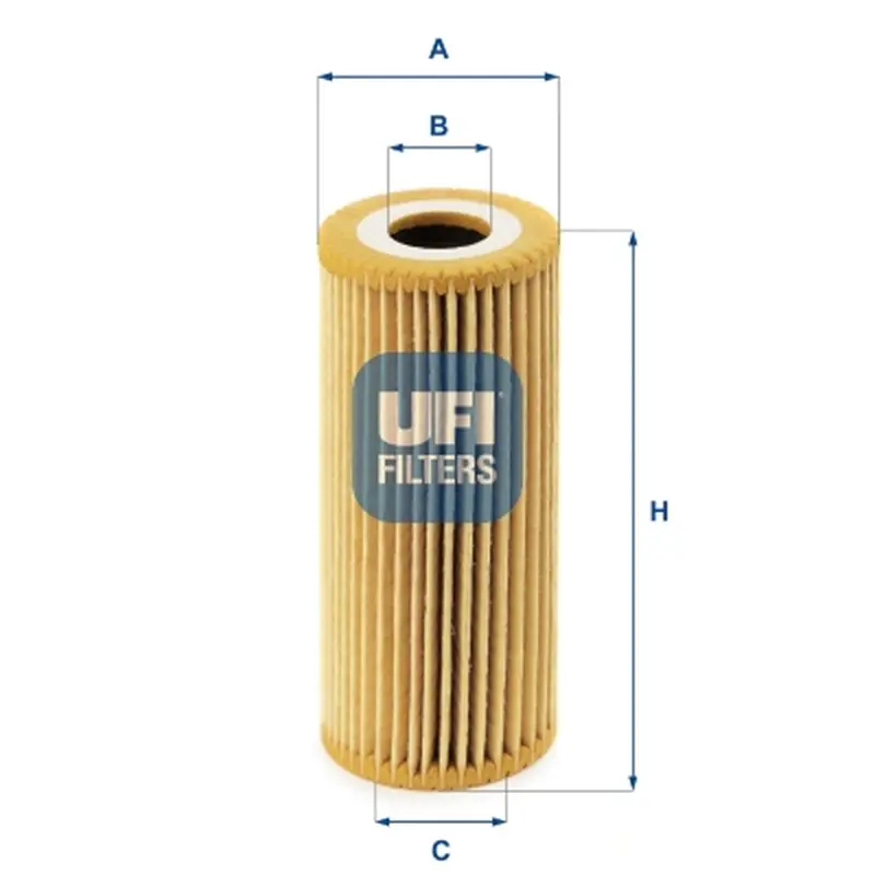 Filtro Aceite Ox201D Mb UFI Ref. 2506700