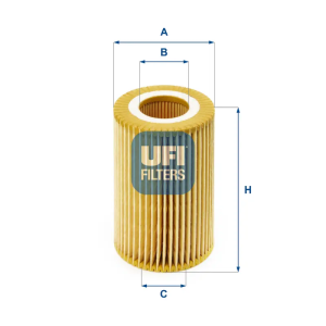 Filtro Aceite Ox347D UFI Ref. 2507400