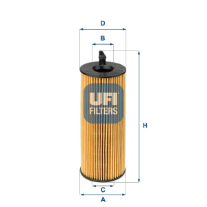 Filtro Aceite Ox361/4D UFI Ref. 2508400