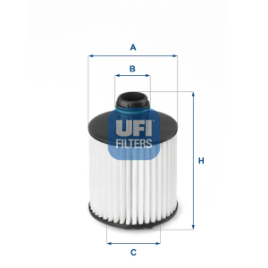 Filtro Aceite Ox1171D * UFI Ref. 2513900