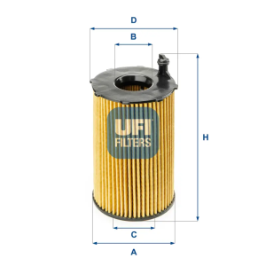 Filtro Aceite Ox420D UFI Ref. 2514100