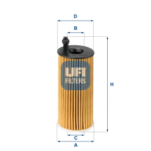 Filtro Aceite Ox404D Bmw UFI Ref. 2514200