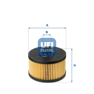 Filtro Aceite Ox968D Renault UFI Ref. 2514500