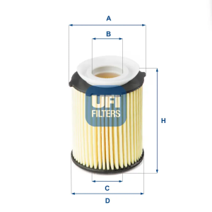 Filtro Aceite Ox982D UFI Ref. 2517800