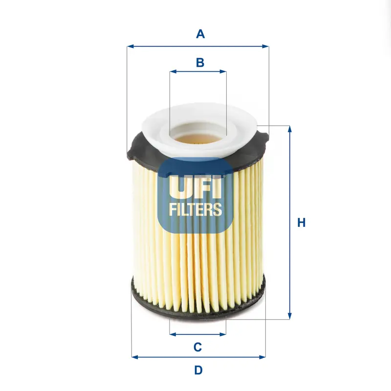 Filtro Aceite Ox982D UFI Ref. 2517800