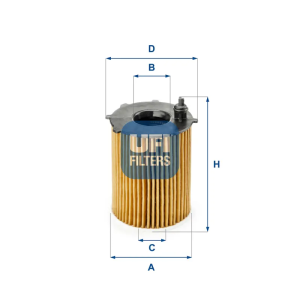 Filtro Aceite Ox171/2D1 Psa UFI Ref. 2518700