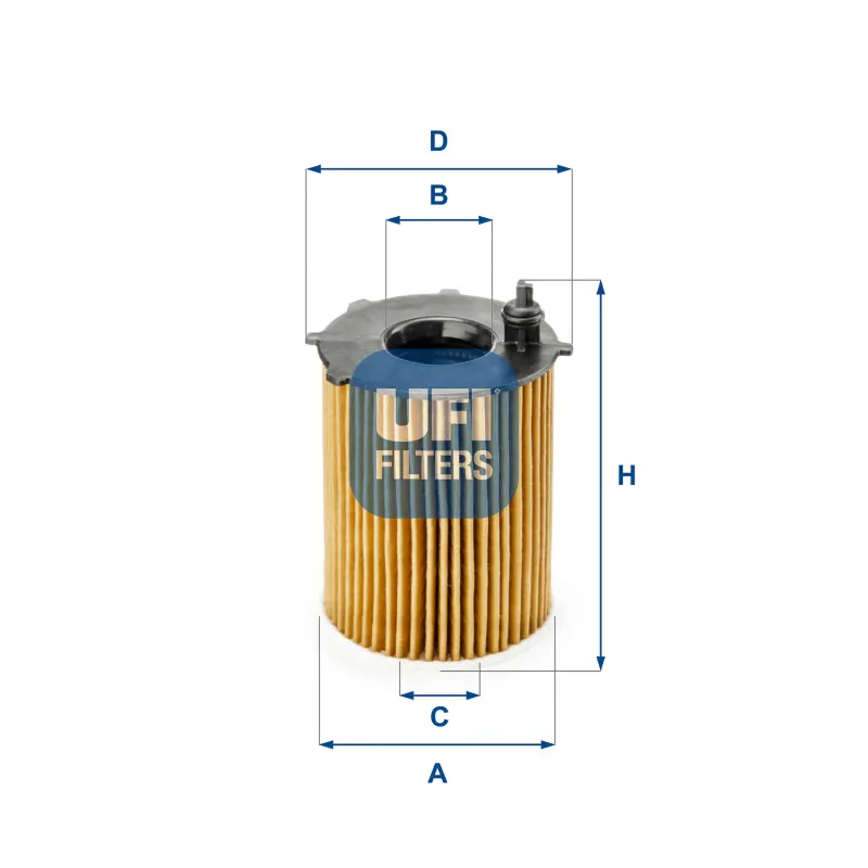 Filtro Aceite Ox171/2D1 Psa UFI Ref. 2518700