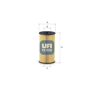 Filtro Aceite Ox1308D Ren Mb UFI Ref. 2526700