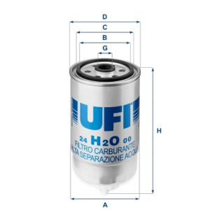 Filtro Combus Kc140 * UFI Ref. 24H2O00