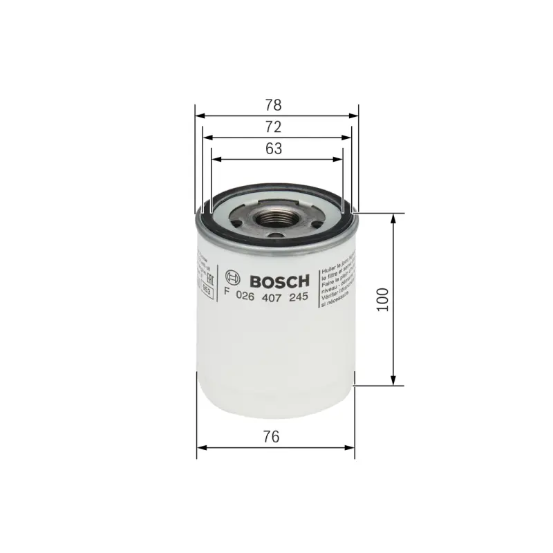 Filtro Aceite BOSCH Ref. F026407245